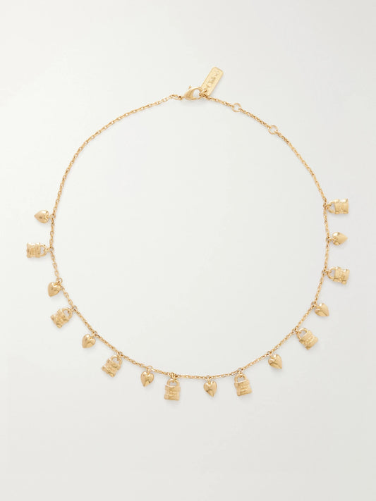 Charm Gold-tone Necklace