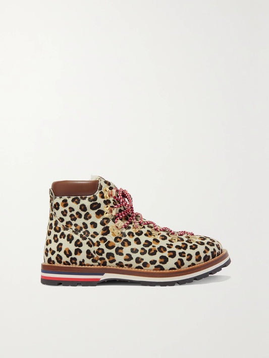 Blanche Shearling-lined Calf Hair Ankle Boots
