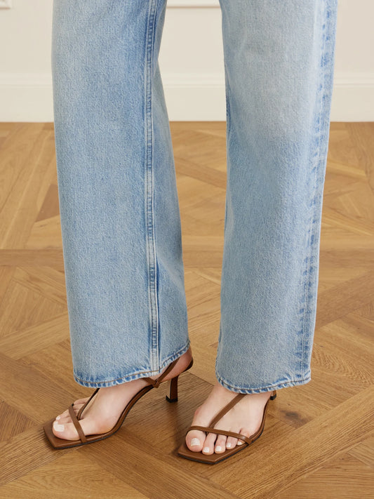 Aeyde Elise Leather Slingback Sandals