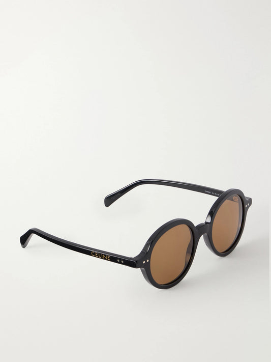 CELINE Eyewear Circle Round-frame Acetate Sunglasses