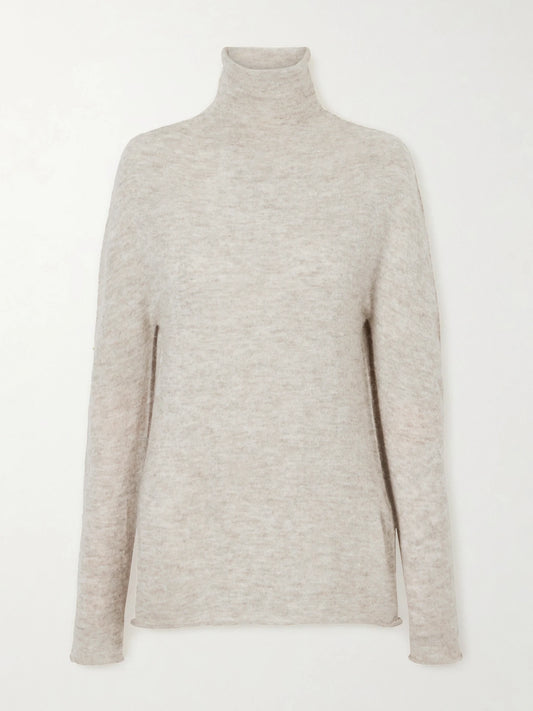 Lauren Manoogian Bottle Funnel Alpaca Wool-blend Turtleneck Sweater