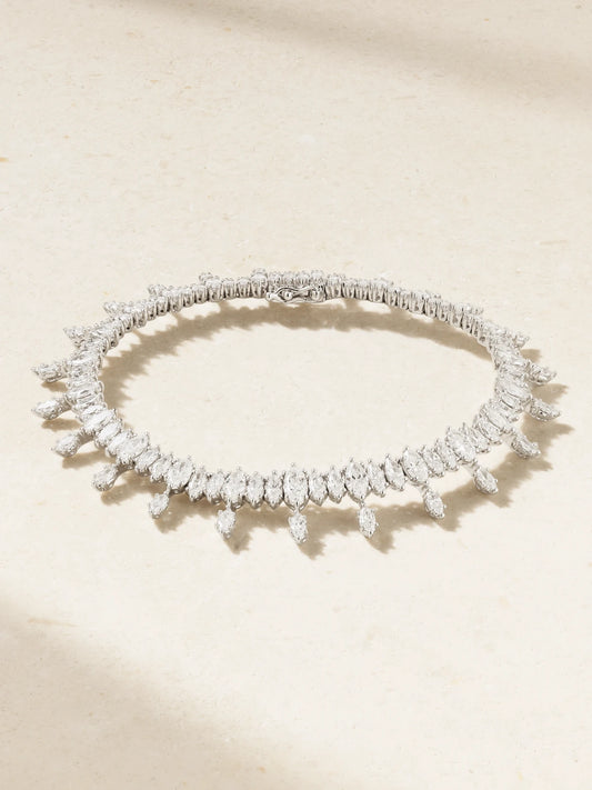 Atlas 18-karat White Gold Diamond Bracelet