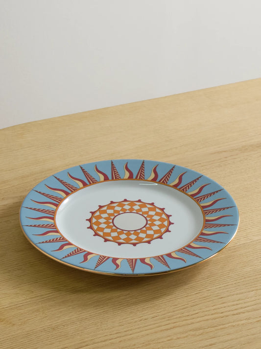 Gold-plated Porcelain Charger Plate