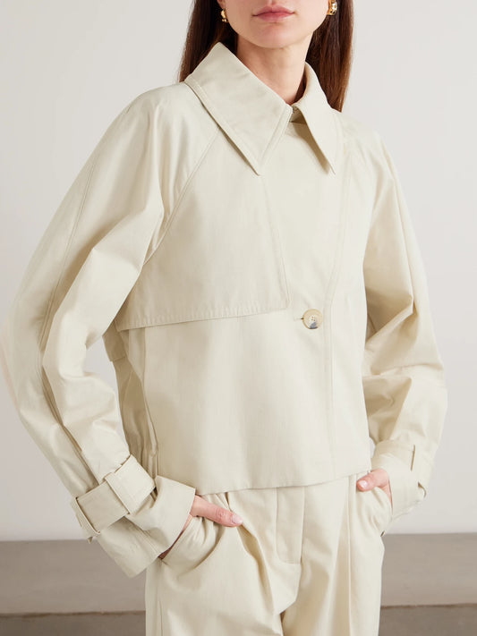 Suber Cropped Cotton-gabardine Jacket