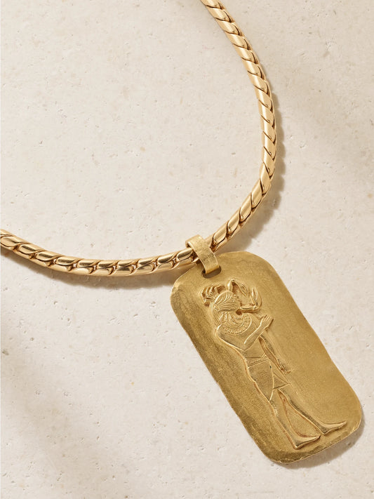 Stephanie Windsor + O. j. Perrin And Georges Lenfant Vintage 1960-1970s 18-karat Gold Necklace
