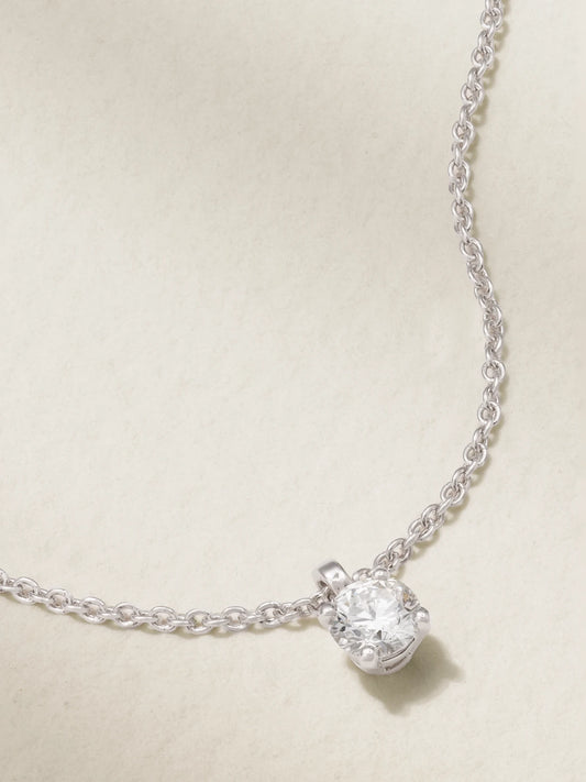 Classic Platinum Diamond Necklace
