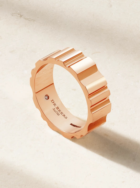 Rvl 18-karat Rose Gold Diamond Ring