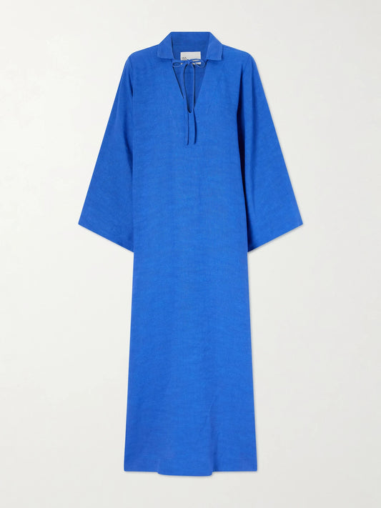 Lisa Marie Fernandez Tie-detailed Woven Maxi Dress