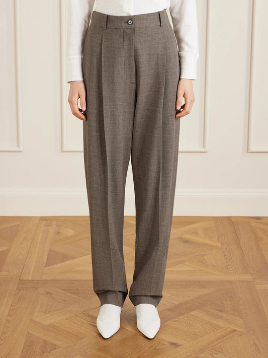 Gregori Wool Wide-leg Pants