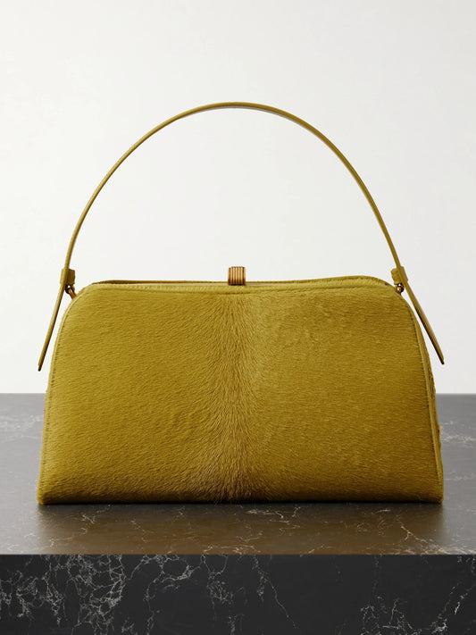Cate Leather-trimmed Calf Hair Tote