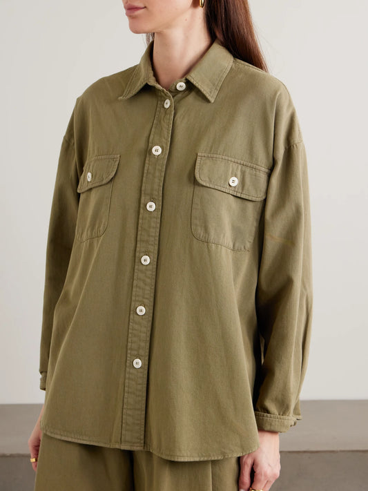 The Big Oversized Cotton-twill Shirt