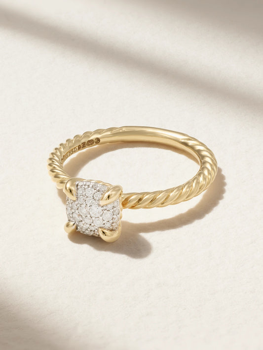 Chatelaine 18-karat Gold Diamond Ring