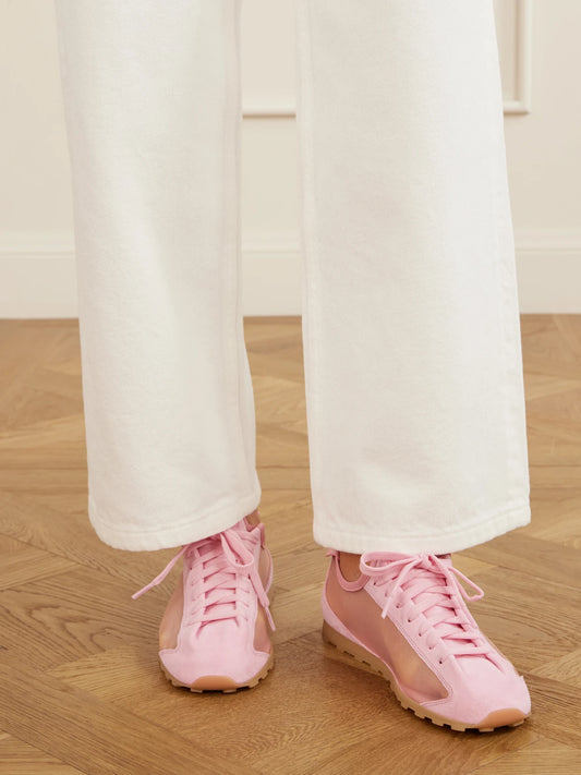 Jacquemus Les Tennis Suede And Leather Trimmed Mesh Sneakers