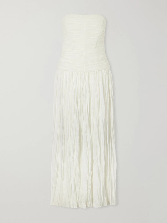 Danielle Crinkled Bustier Gown