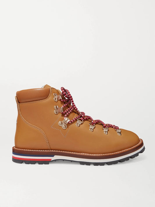 Blanche Shearling-lined Leather Ankle Boots