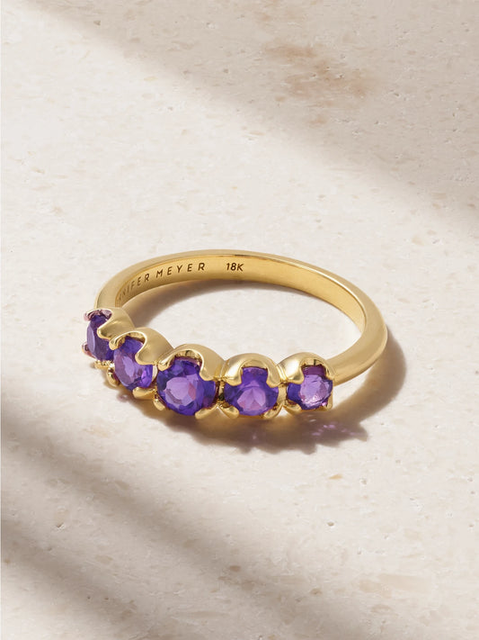 18-karat Gold Amethyst Ring