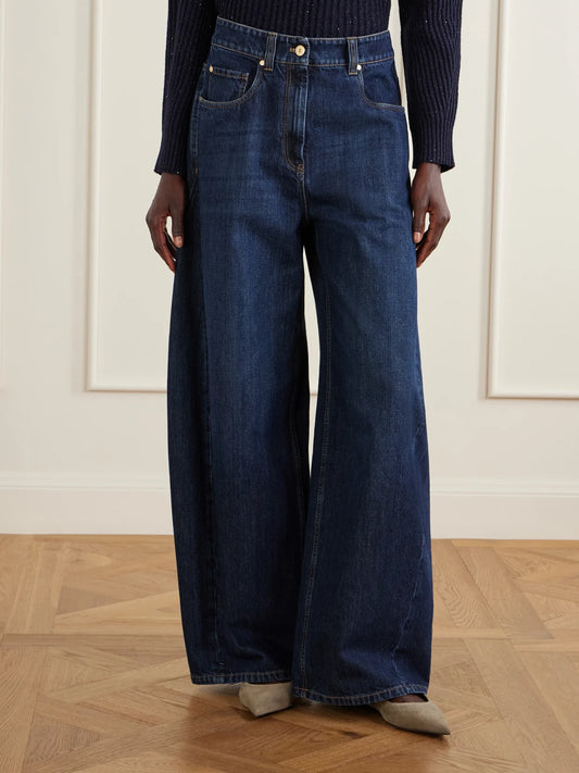 Mid-rise Wide-leg Jeans