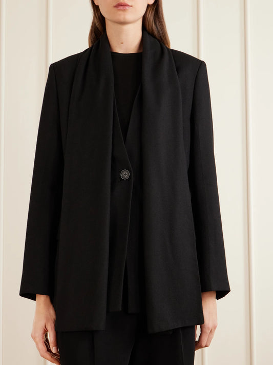 TOTEME Scarf-detailed Woven Blazer