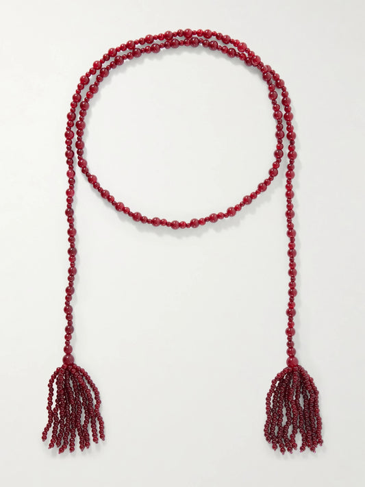 Jennifer Behr Ellie Tasseled Beaded Necklace