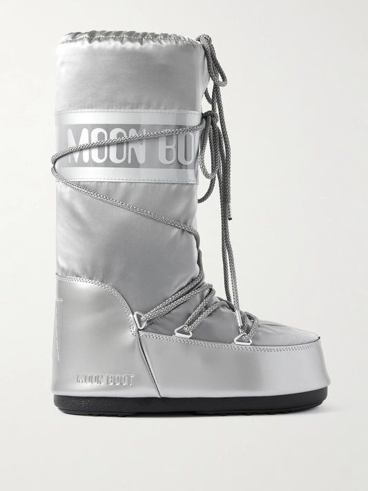Moon Boot Icon Glance Metallic Shell And Pvc Snow Boots