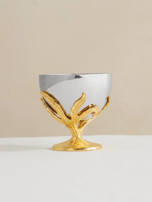 Fern Gold-plated Stainless Steel Bowl