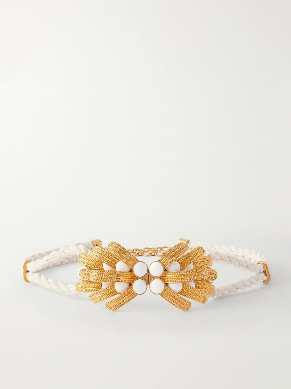 Orofina Gold-plated, Suede And Resin Belt