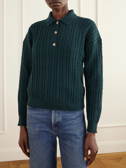 Varley Dottie Cable-knit Sweater