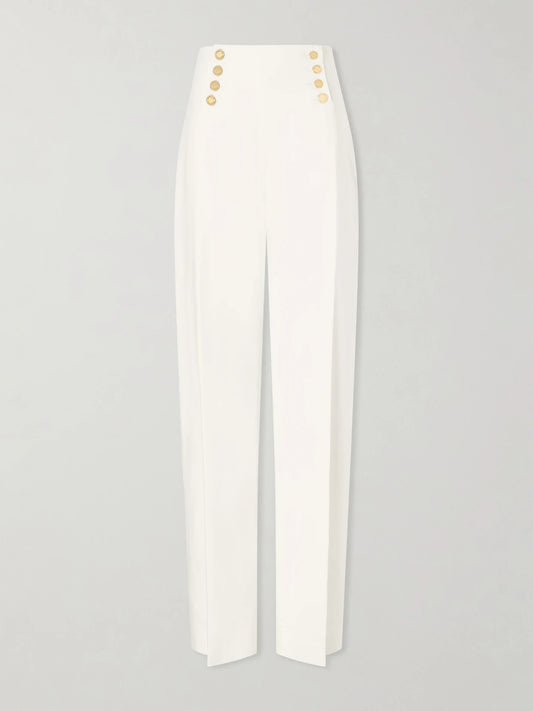 Alba Cotton-blend Wide-leg Pants
