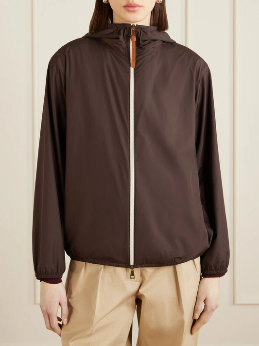 Fegeos Logo-appliquéd Hooded Shell Jacket