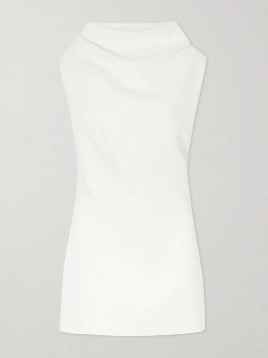Astor Bonded Crepe Satin Mini Dress