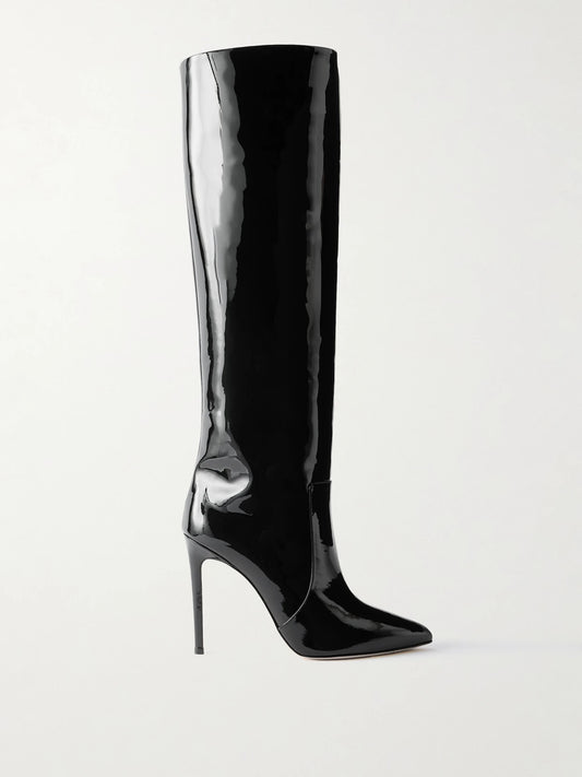 Paris Texas 105 Patent-leather Knee Boots