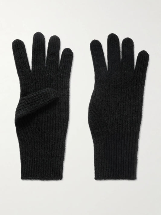 Ribbed Cashmere Gloves