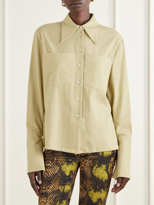 ALIX OF BOHEMIA Delta Cotton Broken Twill Shirt