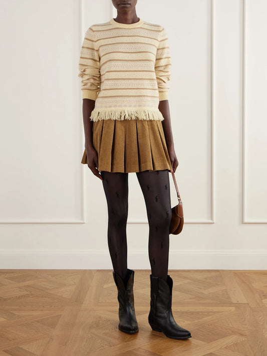 Polo Ralph Lauren Logo-jacquard Stretch-knit Tights