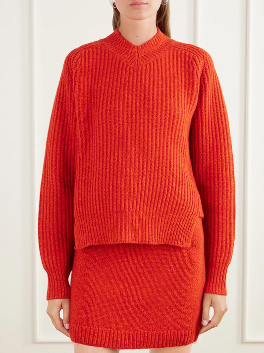 TOVE Eilis Ribbed Wool Sweater