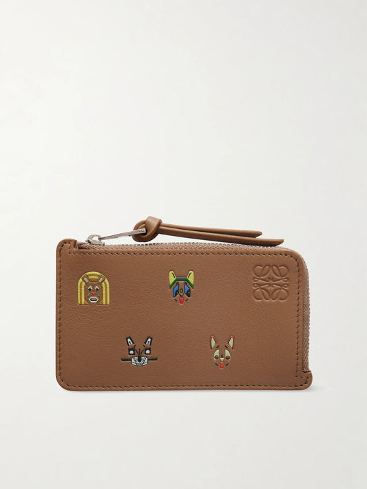 + Louis Wain Cats Printed Leather Cardholder