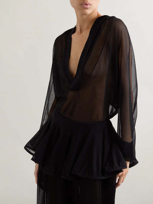 Hooded Jersey Bodysuit