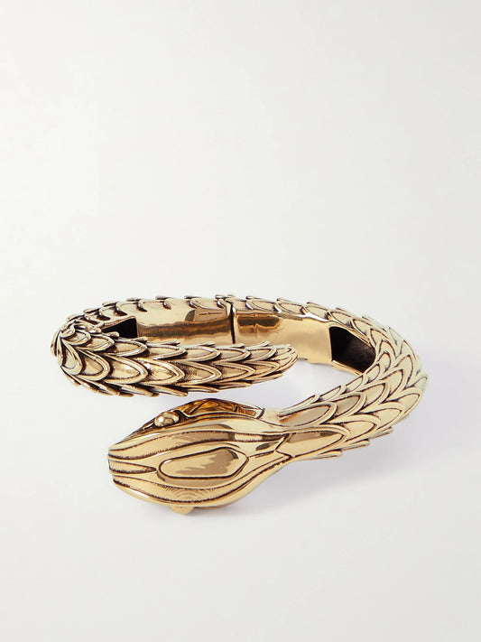 Snake Gold-tone Cuff
