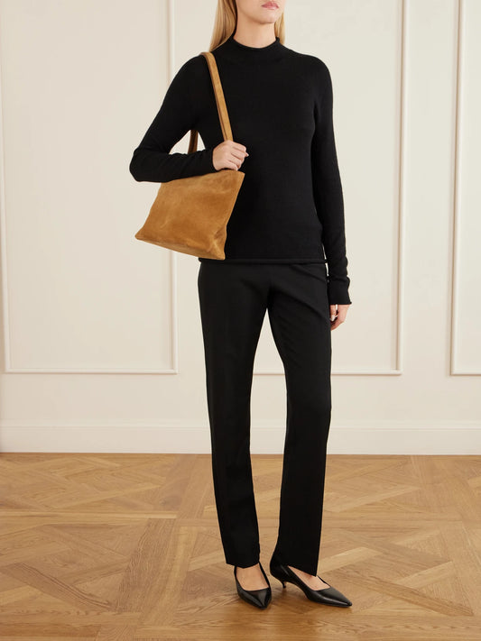 The Row Parker Suede Shoulder Bag