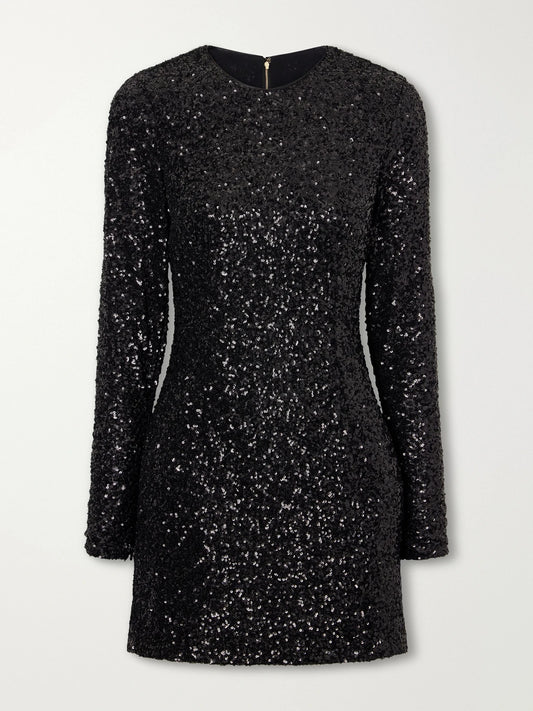 Dolce & Gabbana Sequin-embellished Mesh Mini Dress