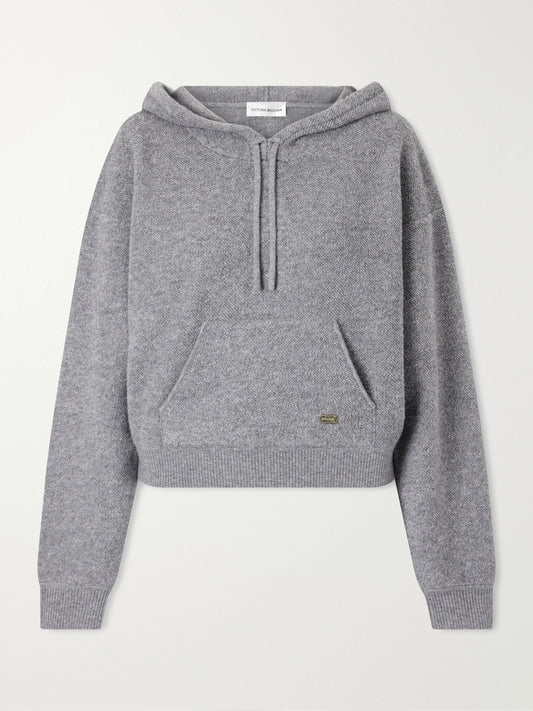 Victoria Beckham Lana Stretch Wool And Cashmere-blend Hoodie