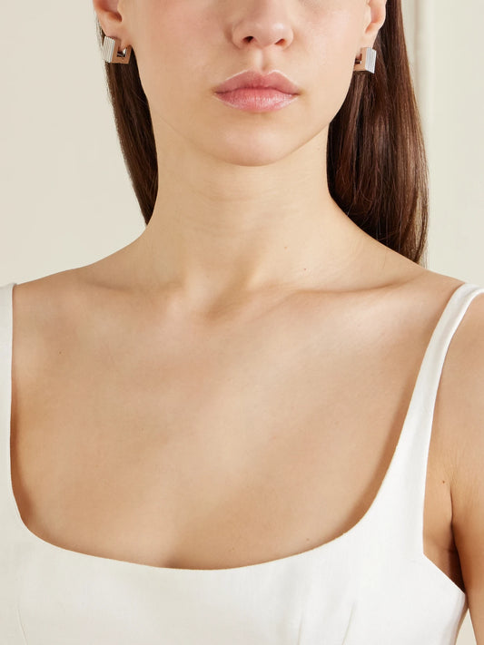 Empire Small Silver-tone Hoop Earrings