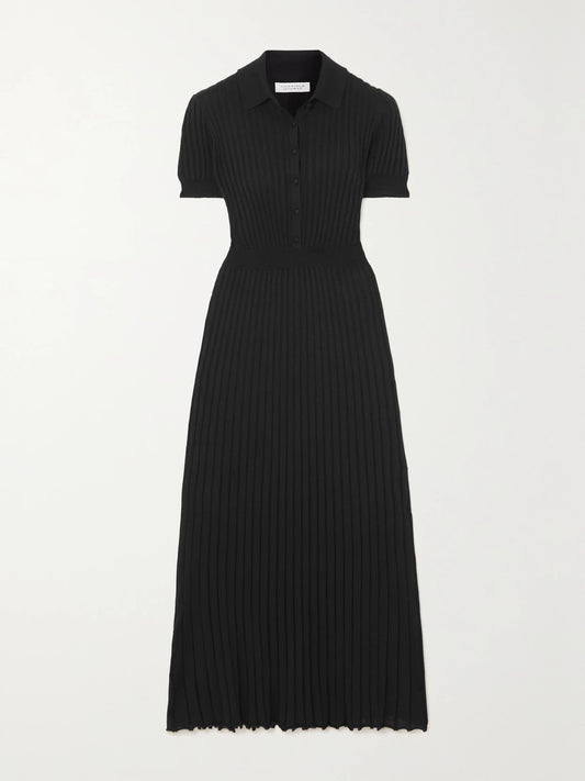 Amor Ribbed Silk And Cashmere-blend Maxi Dress