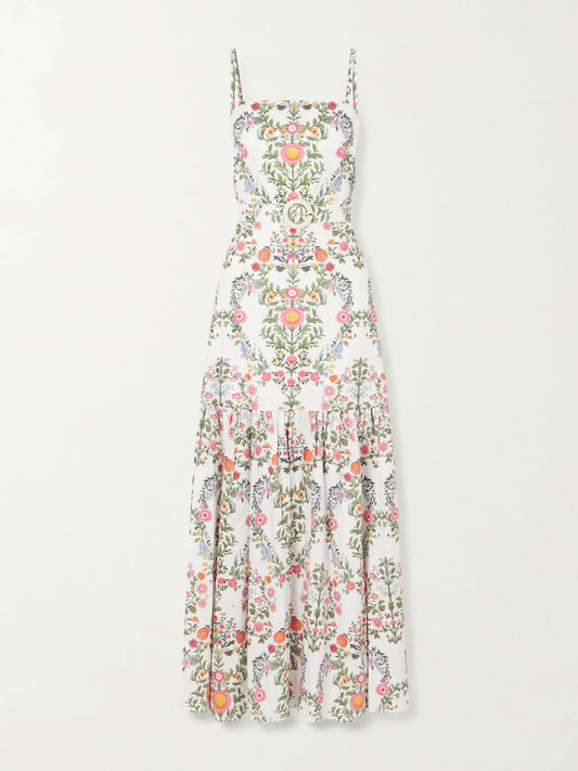 Cordiela Tiered Broderie Anglaise Cotton Maxi Dress