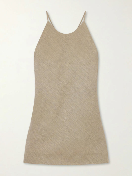 Erin Wool-blend Twill Tank