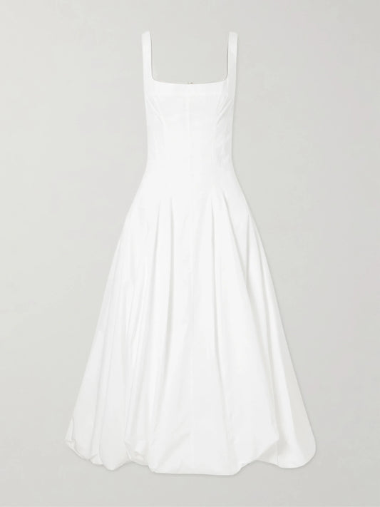Hally Bubble Cotton-blend Midi Dress