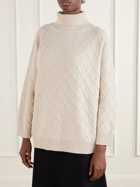 Max Mara Bambola Wool And Cashmere-blend Turtleneck Sweater