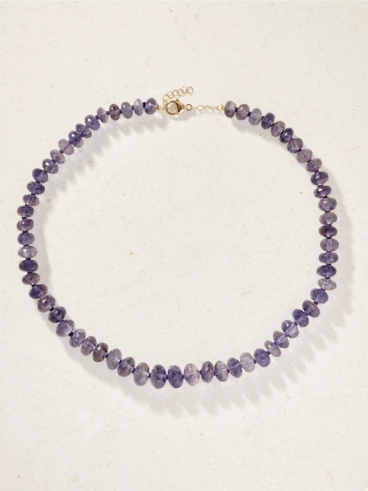 JIA JIA Oracle 14-karat Gold Iolite Necklace