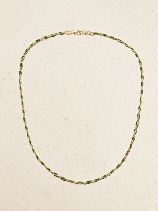 JIA JIA 14- Karat Gold Emerald Necklace