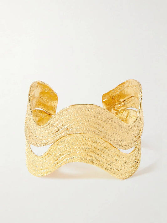 Dionysus Set Of Two Gold-plated Cuffs